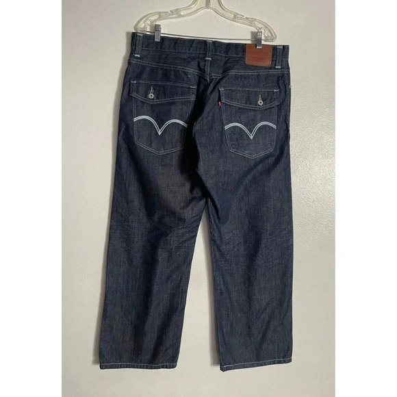Levis 569 Mens Loose Straight Fit Casual Jeans Blue W36/L30 - Picture 2 of 6